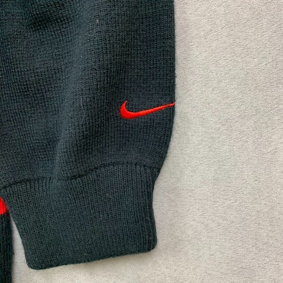 Vintage Nike NHL Men Sweater Large Black Collared Long Sleeve Team Canada Hockey - Picture 4 of 9